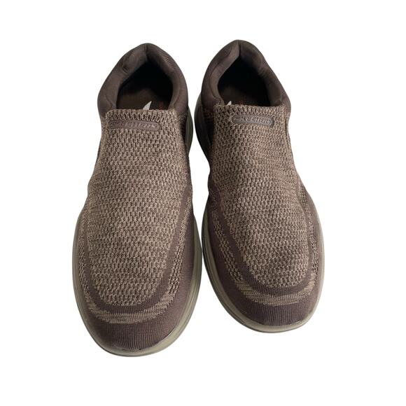 Skechers Motley Vaseo Loafer Slip In Arch Fit Brown Mens Size 13 Comfort Shoe - Picture 3 of 12